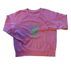 Peace female fleece sweater